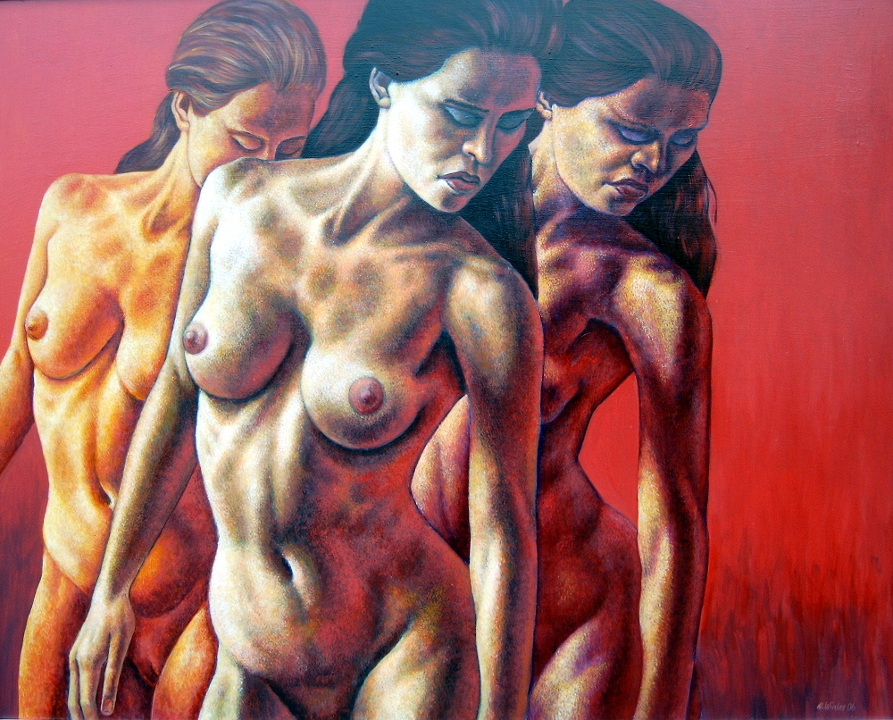 Three nudes